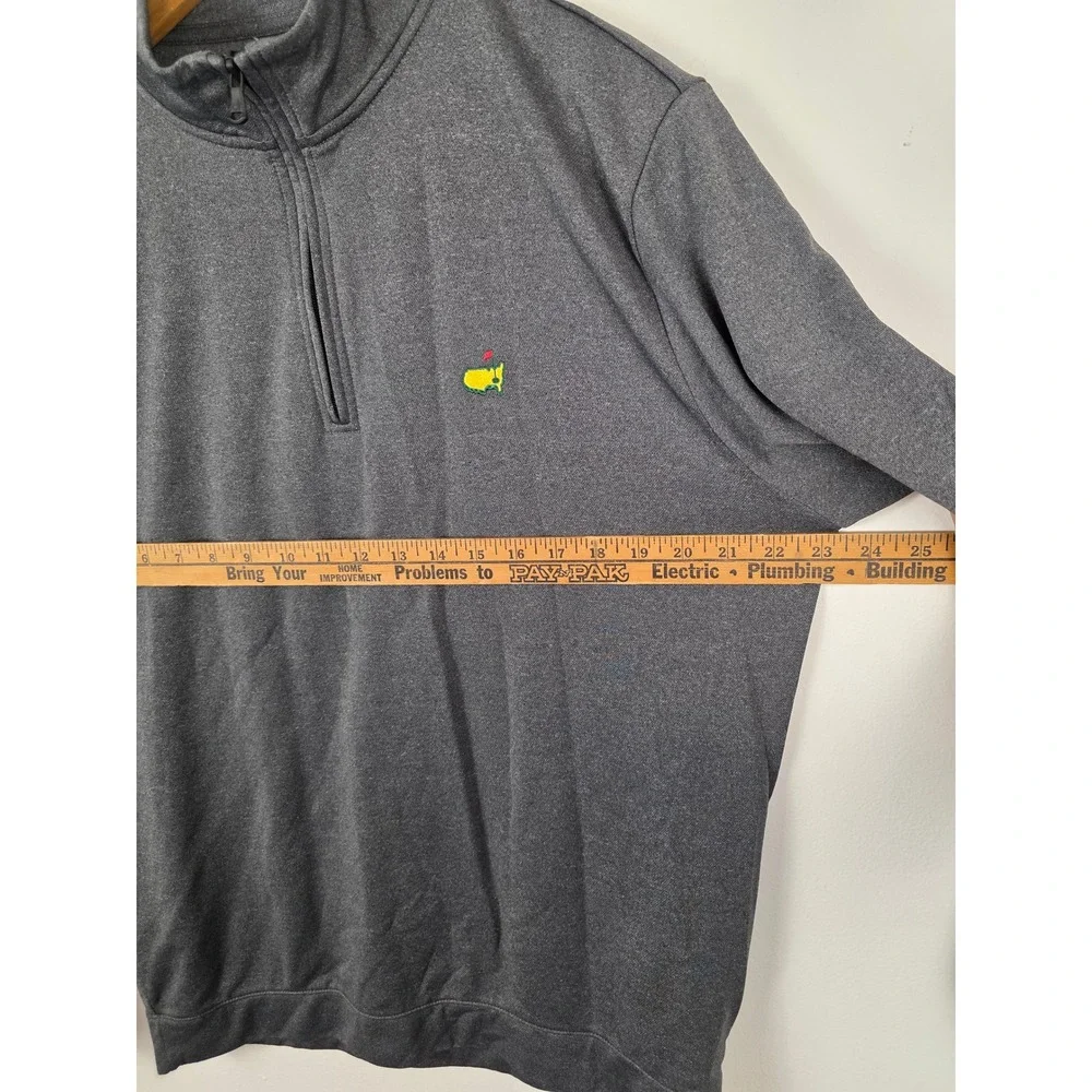 Masters Tech Mens Large Gray Heather Pima Cotton Quarter Zip Pullover MT7315-006